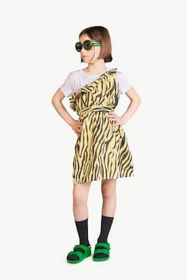 Printed one-shoulder cotton dress | The Animals Observatory