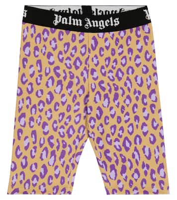 Animal-printed biker shorts | Palm Angels Kids