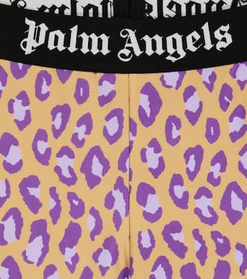 Animal-printed biker shorts | Palm Angels Kids