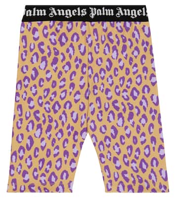 Animal-printed biker shorts | Palm Angels Kids