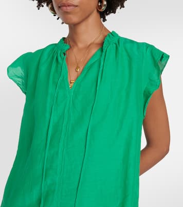 Top Melanie in voile di cotone e seta | Velvet