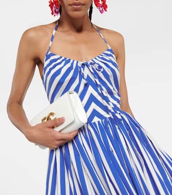 Abito midi Portofino a righe in cotone | Dolce&Gabbana
