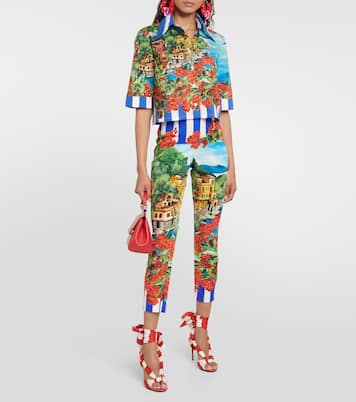 Portofino camisa en popelín de algodón | Dolce&Gabbana