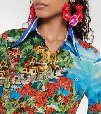 Portofino camisa en popelín de algodón | Dolce&Gabbana