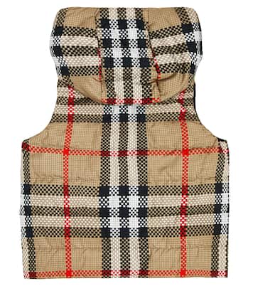 Burberry Check reversible down vest | Burberry Kids