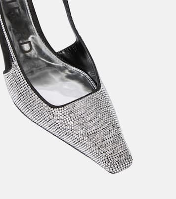 Pumps slingback in raso con cristalli | Tom Ford