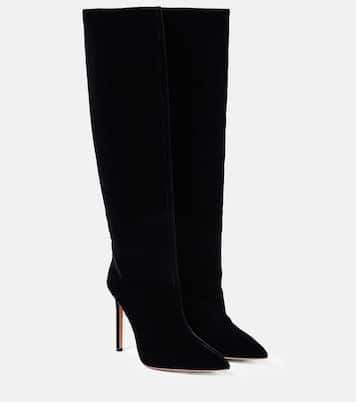 Stivali So Matignon 105 in velluto | Aquazzura