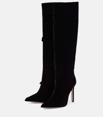 Stivali So Matignon 105 in velluto | Aquazzura