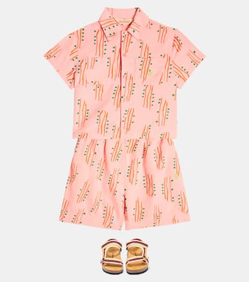 Camicia in lino e cotone con stampa | The Animals Observatory