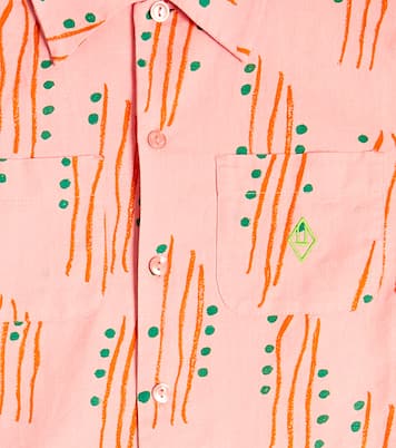 Camicia in lino e cotone con stampa | The Animals Observatory