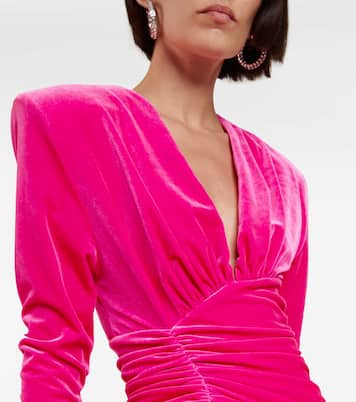 Ruched velvet minidress | Alexandre Vauthier