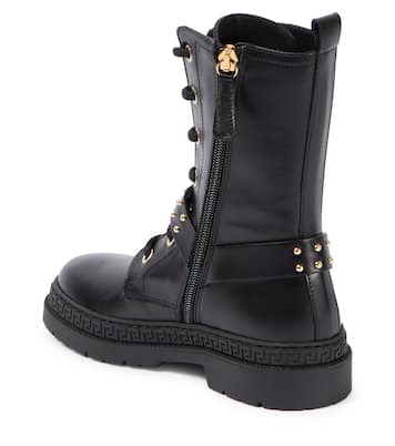 Stivali stringati Medusa in pelle | Versace Kids