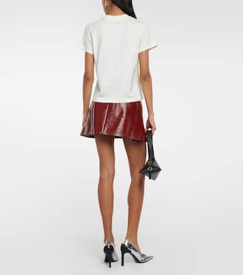 Logo printed cotton T-shirt | Courrèges