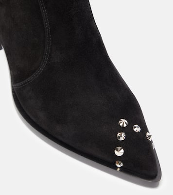 Verzierte Westernstiefel Denver aus Veloursleder | Gianvito Rossi
