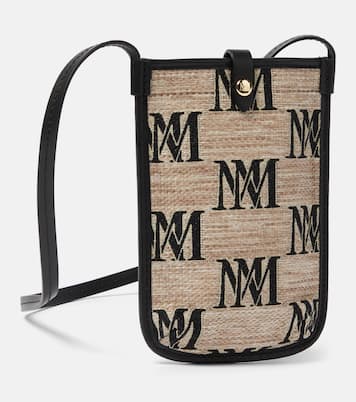 Borsa porta smartphone Phony in canvas con pelle | Max Mara