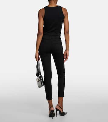Le Color Crop high-rise skinny jeans | Frame