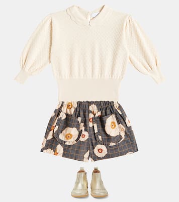 Isabella floral cotton shorts | C'era Una Volta