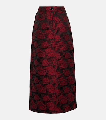 Floral jacquard maxi skirt | Ganni