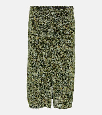 Falda midi de jersey drapeado | Isabel Marant