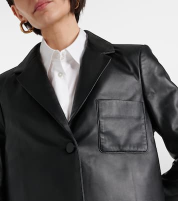 Cropped leather jacket | Joseph