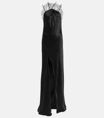 Robe longue en satin de soie | Givenchy