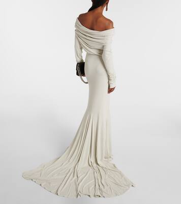 Bound off-shoulder gown | Entire Studios