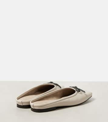 Slippers Monili aus Leder | Brunello Cucinelli