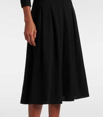 Vestido largo plisado | Carolina Herrera