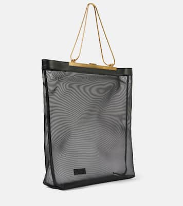 Shopper Augusta in mesh con pelle | Khaite