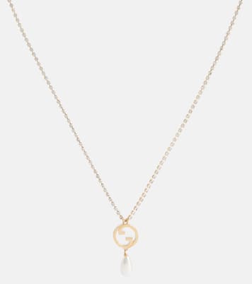 Collier Gucci Blondie à perles fantaisie | Gucci