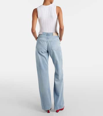 جينز بقصّة مستقيمة وخصر عالي Tess | 7 For All Mankind