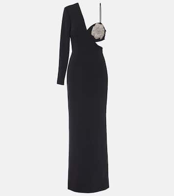 Sachiel floral-appliqué gown | Rebecca Vallance