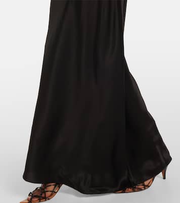 Vestido lencero de seda drapeado | SIR