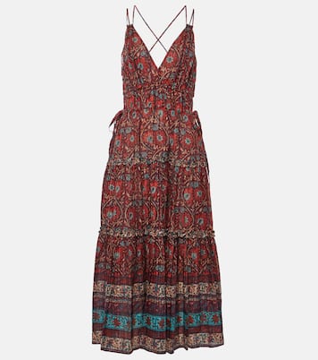 Midikleid Rosa aus einem Baumwollgemisch | Ulla Johnson
