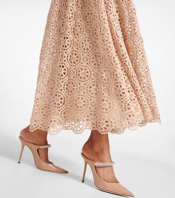 Abito midi in macramé di misto cotone | Elie Saab