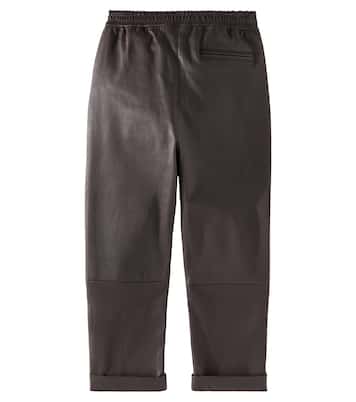 Gerade Hose Bobbie aus Leder | Donsje