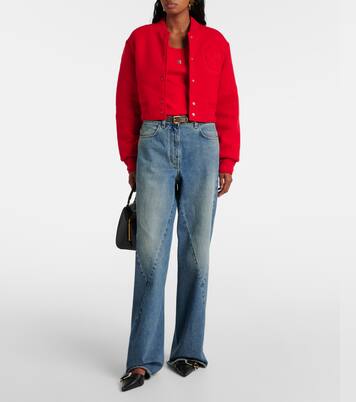 Cropped wool varsity jacket | Givenchy