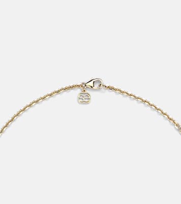 Collier Puffy Icon Wallpaper Heart en or 14 ct et diamants | Sydney Evan