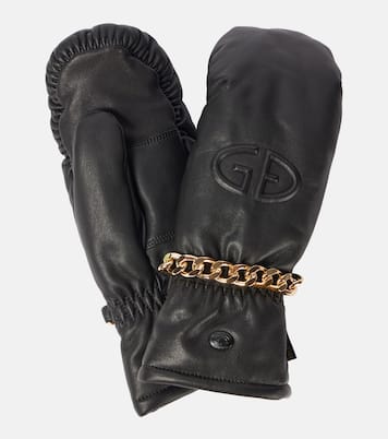 Kendall chain-detail logo mittens | Goldbergh