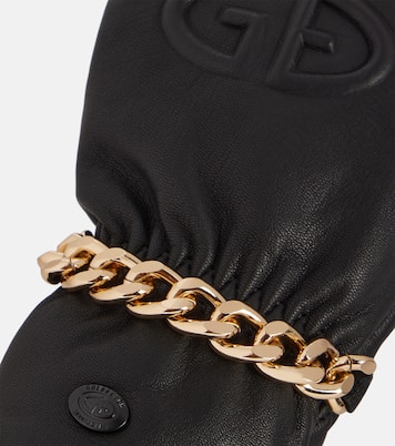 Kendall chain-detail logo mittens | Goldbergh
