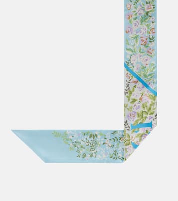 Foulard en soie à fleurs | Gucci