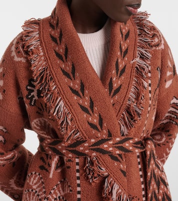 Wild Wonder Foulard wool and cotton cardigan | Alanui