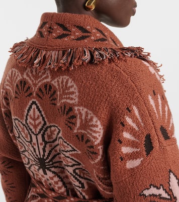 Wild Wonder Foulard wool and cotton cardigan | Alanui