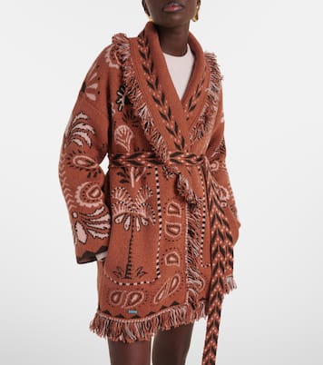 Wild Wonder Foulard wool and cotton cardigan | Alanui
