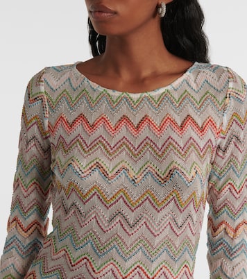 Minikleid aus Häkelstrick | Missoni