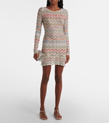 Minikleid aus Häkelstrick | Missoni