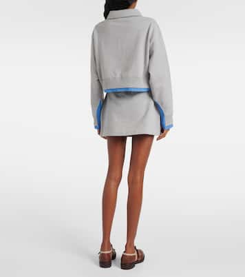 Polo cropped in cotone | Miu Miu