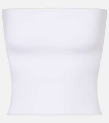 Top a fascia in jersey di misto cotone | Brunello Cucinelli