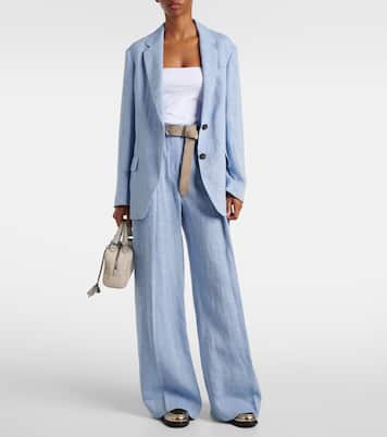 Top a fascia in jersey di misto cotone | Brunello Cucinelli