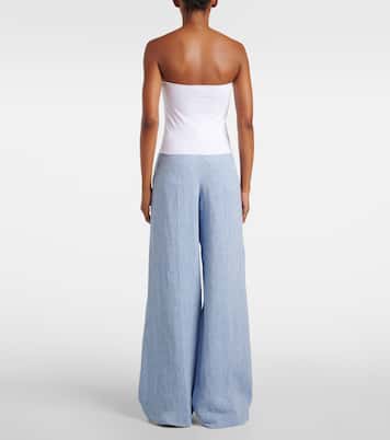 Top a fascia in jersey di misto cotone | Brunello Cucinelli